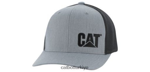 Cat Bot R08L4257 Caterpillar erkekler kedi markası kamyon şoförü şapkası funda grisi | şapka